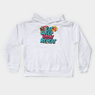 Cosplay and Repeat Kids Hoodie